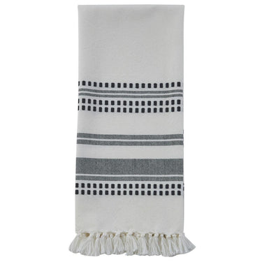 Kyla Woven Towel - Black Set of 2 Park Designs - The Fox Decor